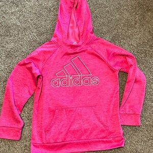 Adidas Kids size Large Pink Hoodie